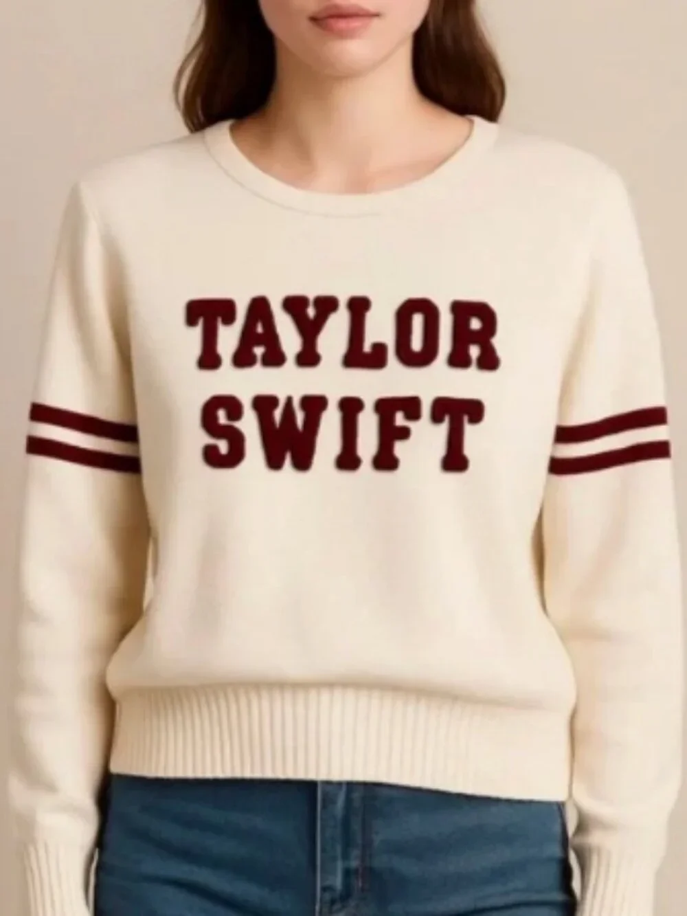 Taylor Swift RED (Taylor’s Version) Varsity Collegiate Sweater size L $65 - Picture 7 of 7
